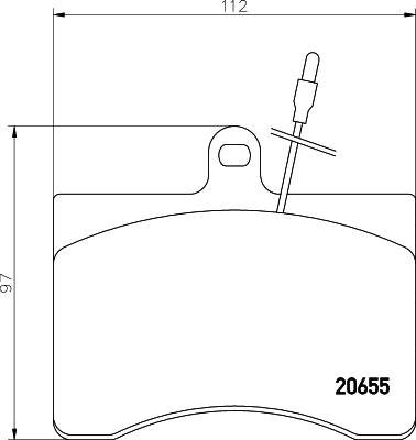 Brake Pad Set, disc brake (MDB1176)