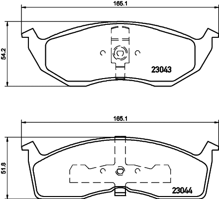 Brake Pad Set, disc brake (MDB1780)