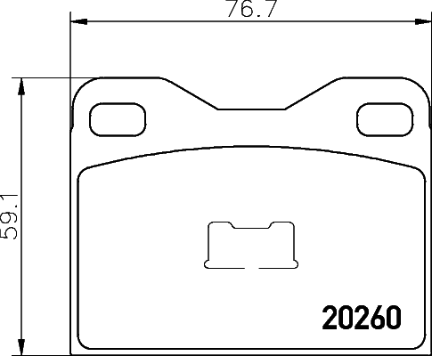 Brake Pad Set, disc brake (MDB1102)