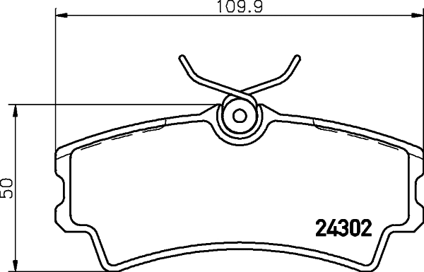 Brake Pad Set, disc brake (MDB2781)