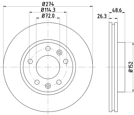 Brake Disc (MDC1769)