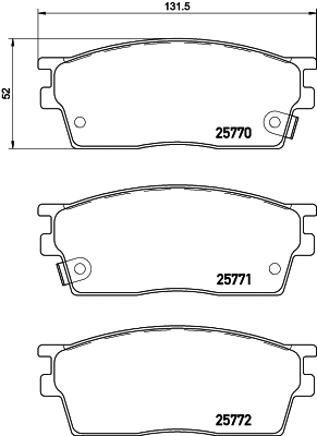 Brake Pad Set, disc brake (MDB84244)