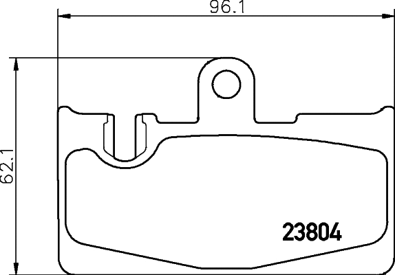 Brake Pad Set, disc brake (MDB2136)
