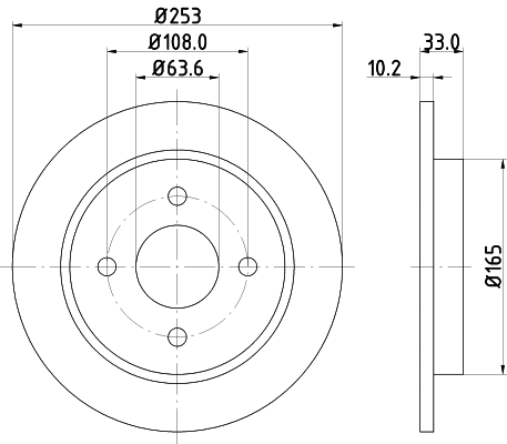 Brake Kit, disc brake (MDK0184)