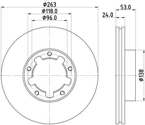 Brake Disc (MDC2077)
