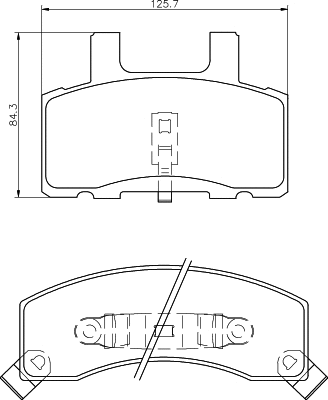 Brake Pad Set, disc brake (MDB1778)