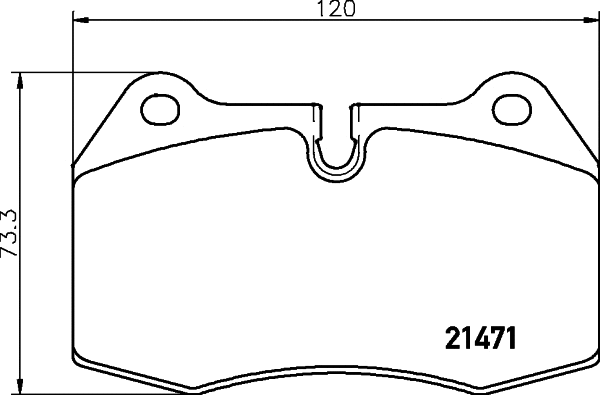 Brake Pad Set, disc brake (MDB1752)