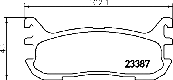 Brake Pad Set, disc brake (MDB1893)