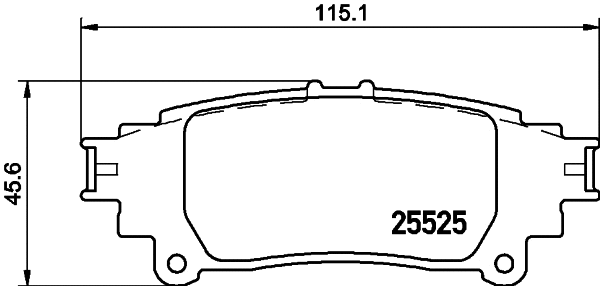 Brake Pad Set, disc brake (MDB3280)