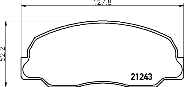 Brake Pad Set, disc brake (MDB1328)
