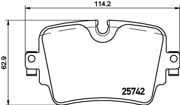 Brake Pad Set, disc brake (MDB3388)