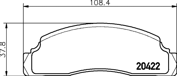 Brake Pad Set, disc brake (MDB1110)