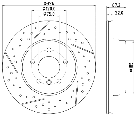 Brake Disc (MDC2716)