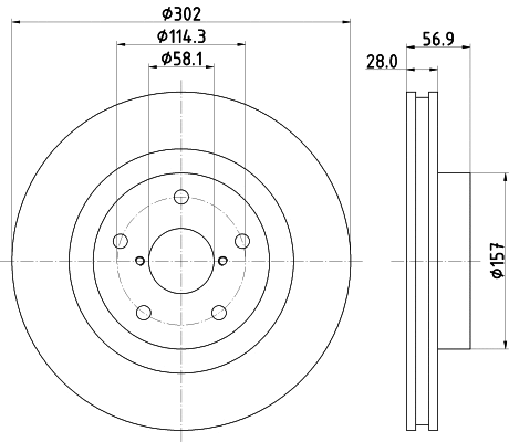 Brake Disc (MDC2756)
