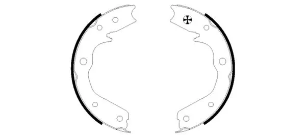 Brake Shoe Set, parking brake (MFR555)