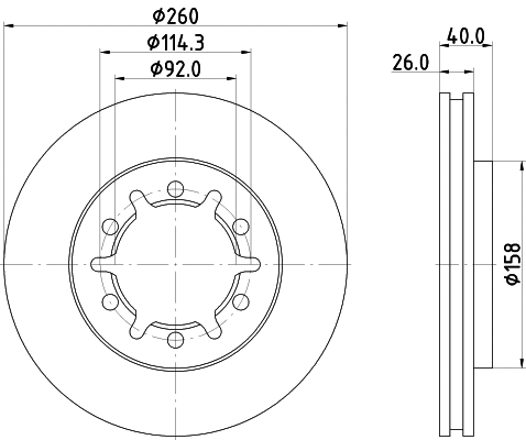 Brake Disc (MDC2110)