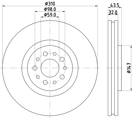 Brake Disc (MDC1712)