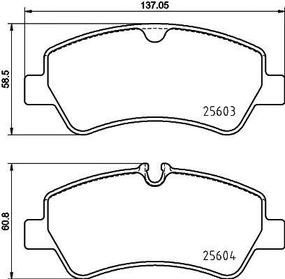 Brake Pad Set, disc brake (MDB3912)