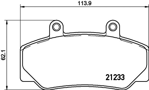 Brake Pad Set, disc brake (MDB1415)
