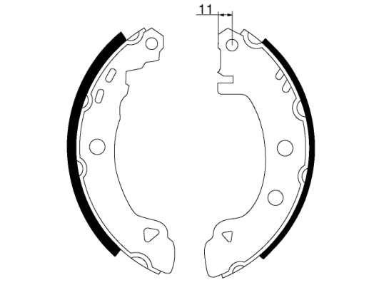 Brake Shoe Set (MFR531)