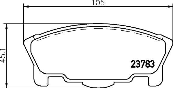 Brake Pad Set, disc brake (MDB1857)