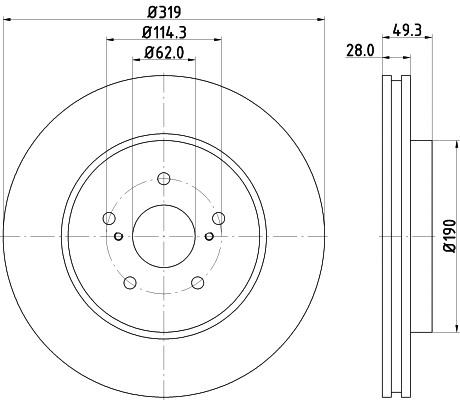 Brake Disc (MDC1856)