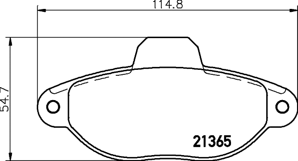 Brake Pad Set, disc brake (MDB1573)