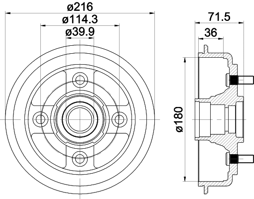 Brake Drum (MBD274)