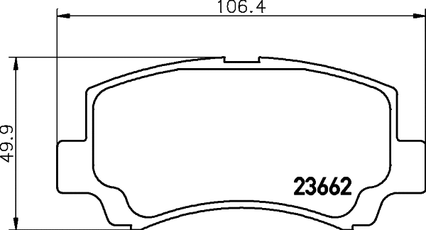 Brake Pad Set, disc brake (MDB1945)