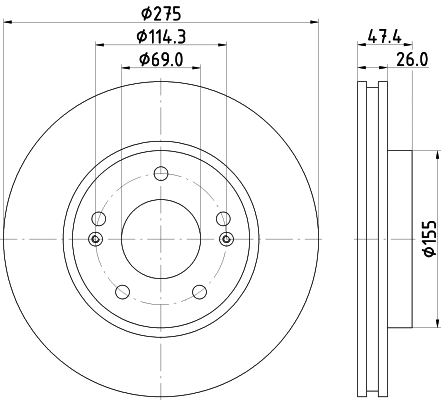 Brake Disc (MDC2372)