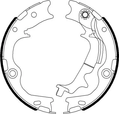 Brake Shoe Set, parking brake (MFR704)