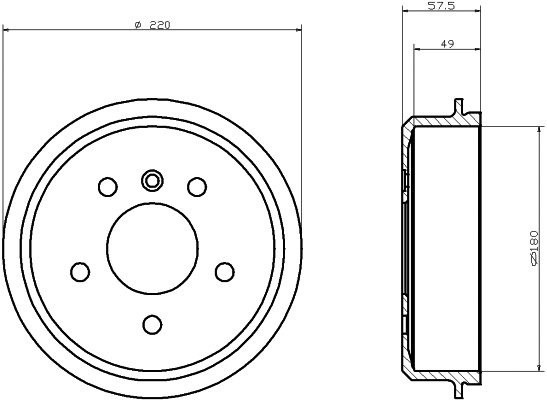 Brake Drum (MBD062)