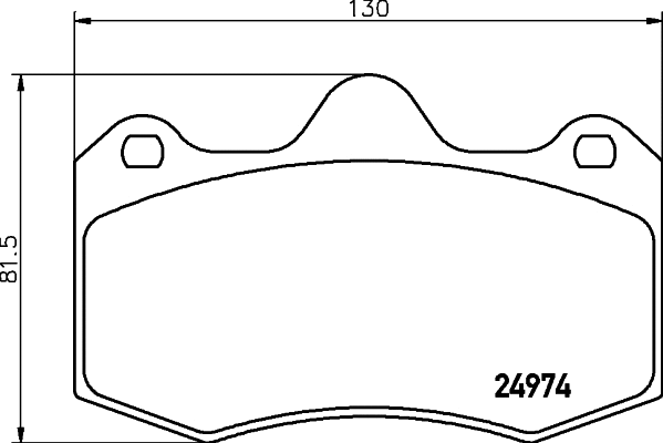 Brake Pad Set, disc brake (MDB3077)