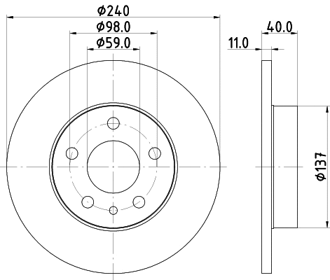 Brake Disc (MDC1022)