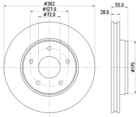Brake Disc (MDC2496)