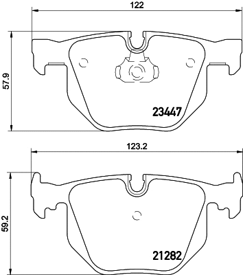 Brake Pad Set, disc brake (MDB2569)