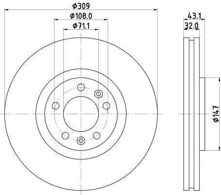 Brake Disc (MDC1495)