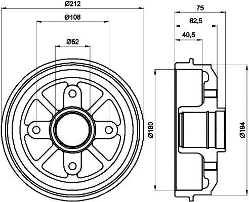 Brake Drum (MBD227)