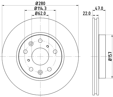 Brake Disc (MDC1822)