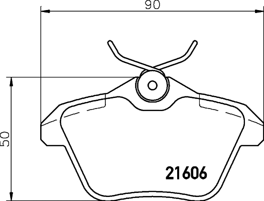 Brake Pad Set, disc brake (MDB1742)