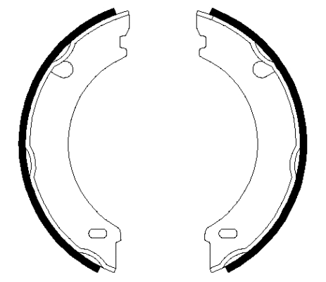 Brake Shoe Set, parking brake (MFR474)
