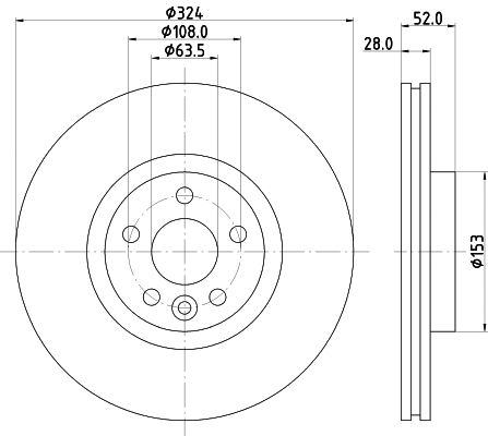 Brake Disc (MDC2816C)