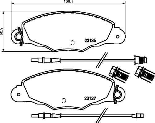 Brake Pad Set, disc brake (MDB1939)
