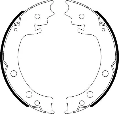 Brake Shoe Set, parking brake (MFR687)