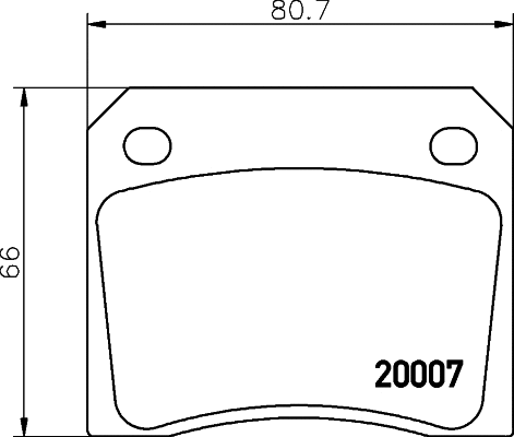 Brake Pad Set, disc brake (MGB521)