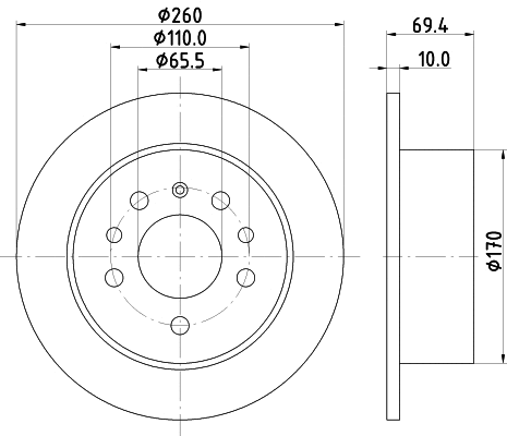 Brake Disc (MDC1008)