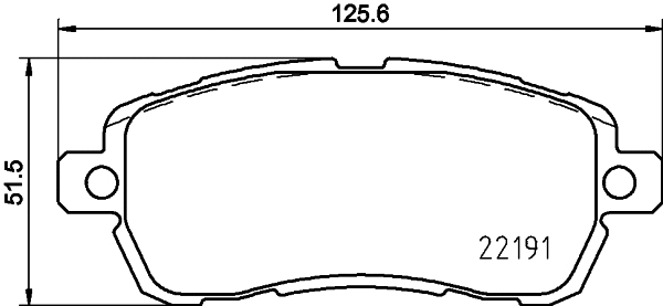 Brake Pad Set, disc brake (MDB3951)