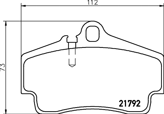 Brake Pad Set, disc brake (MDB1874)