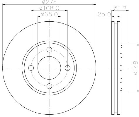 Brake Disc (MDC1121)