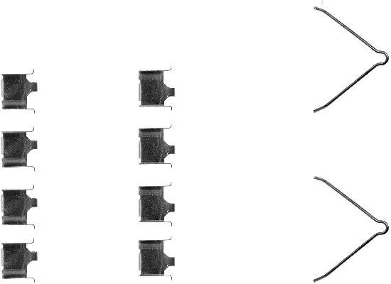 Accessory Kit, disc brake pad (MBA1166)